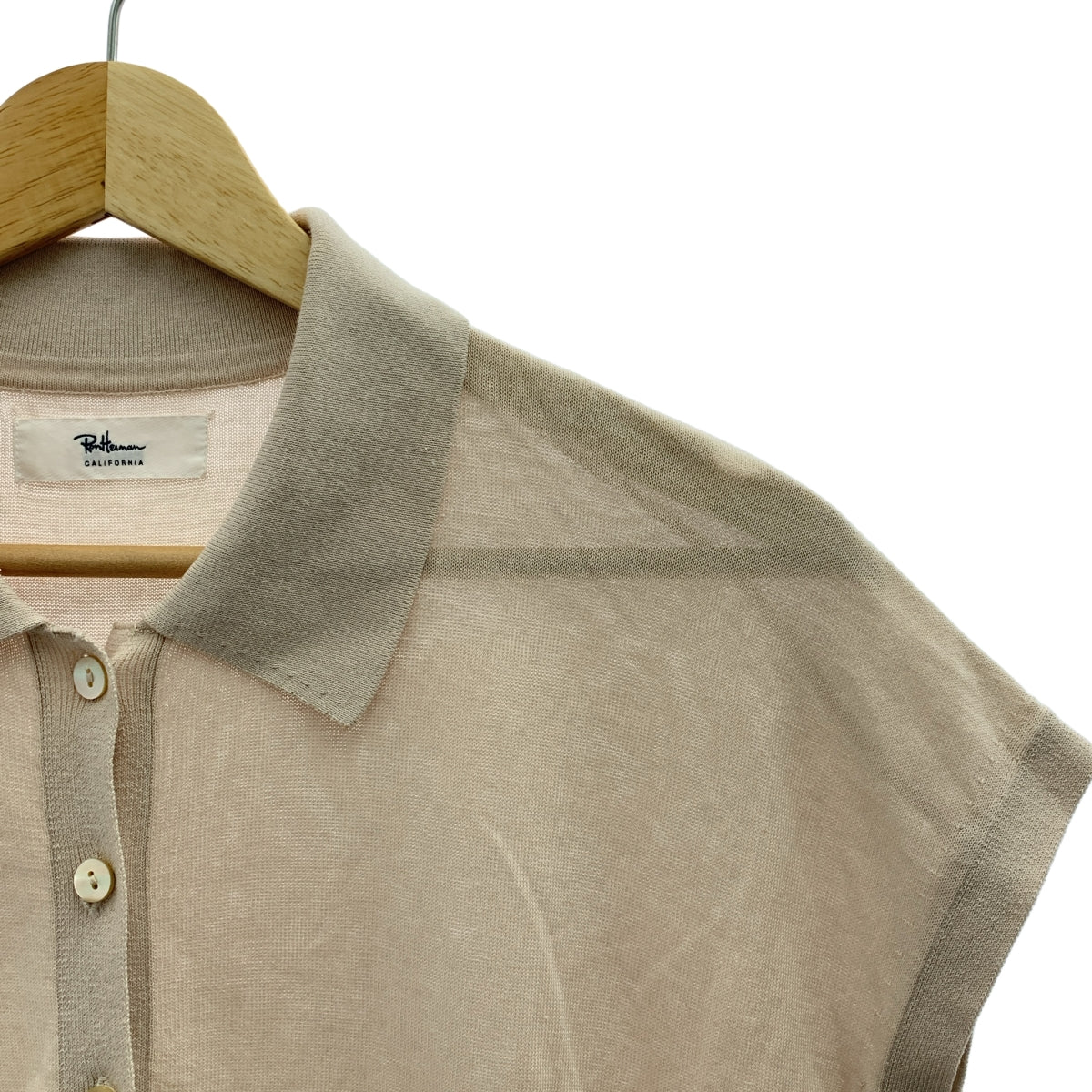 Ron Herman | 2025 秋冬 | 法式袖針織 Polo 衫 | XS |