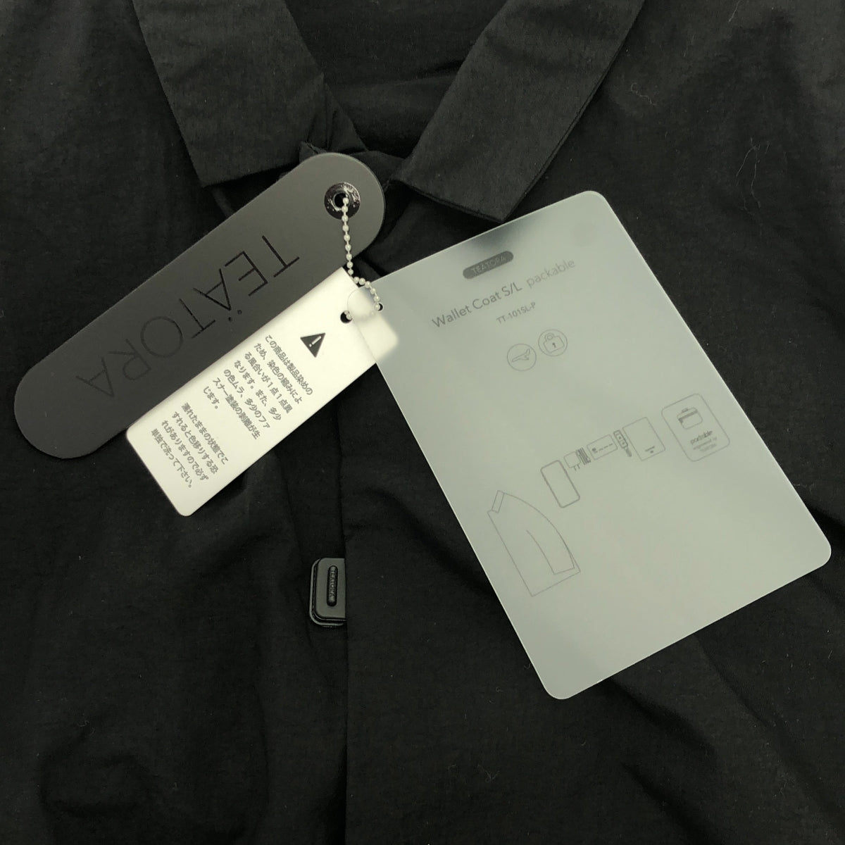 TEATORA / 테아트라 | WALLET COAT S/L -PACKABLE 월렛 코트 패커블 | 0 | 블랙 | 남성
