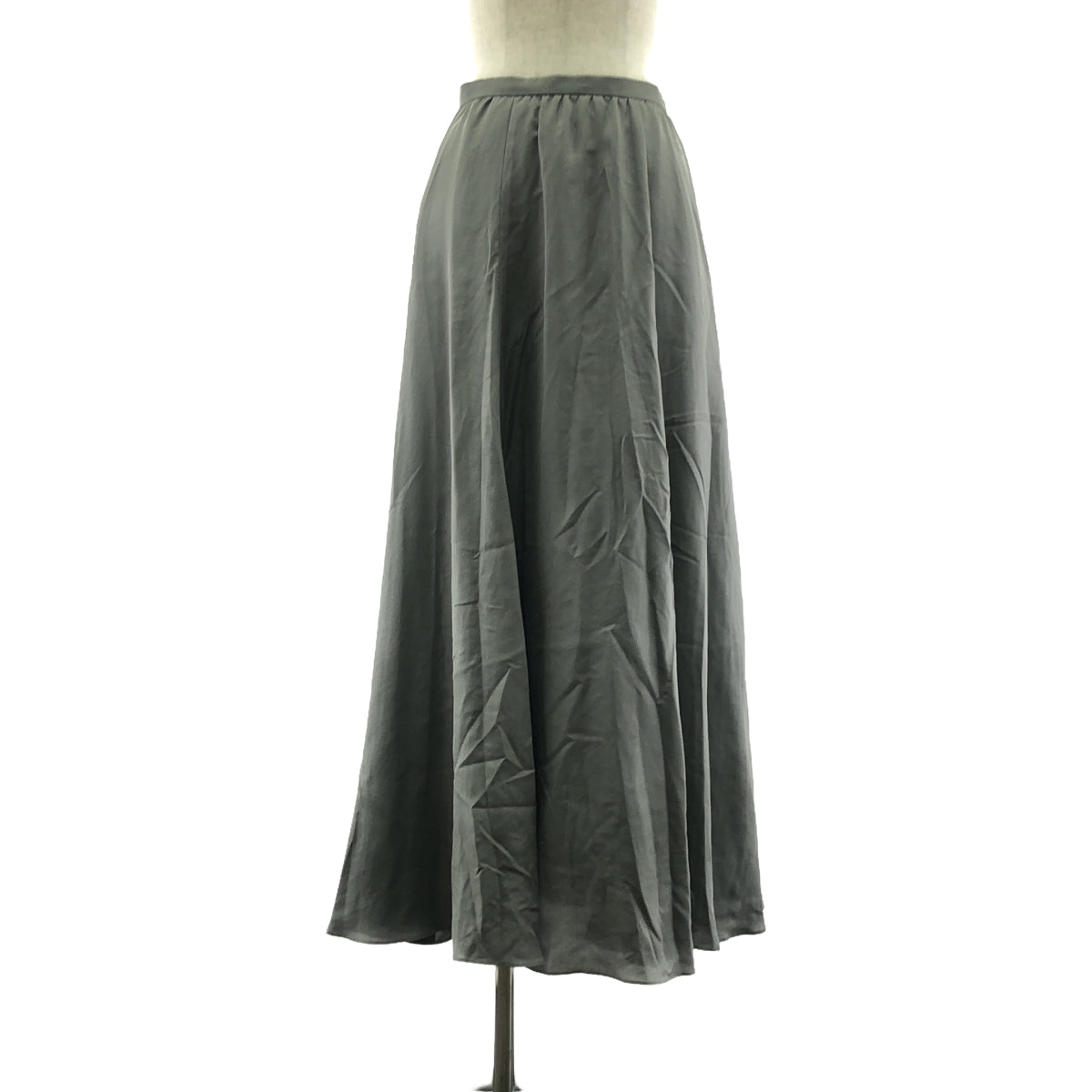 【美品】  MADISON BLUE / マディソンブルー | 2023SS | VIAS SKIRT SILK / シルク フレア スカート / 裏地付き | 00(XS) | グレー | レディース