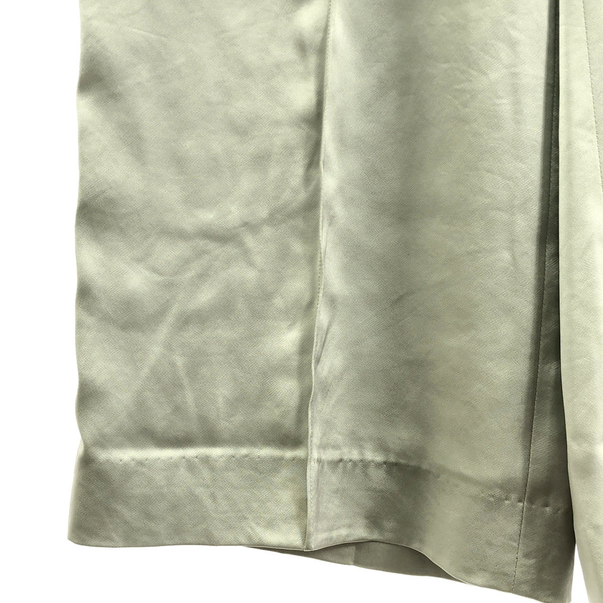 Ron Herman | 三醋酸纖維緞面中心壓製抽繩舒適褲 | XS | 女款