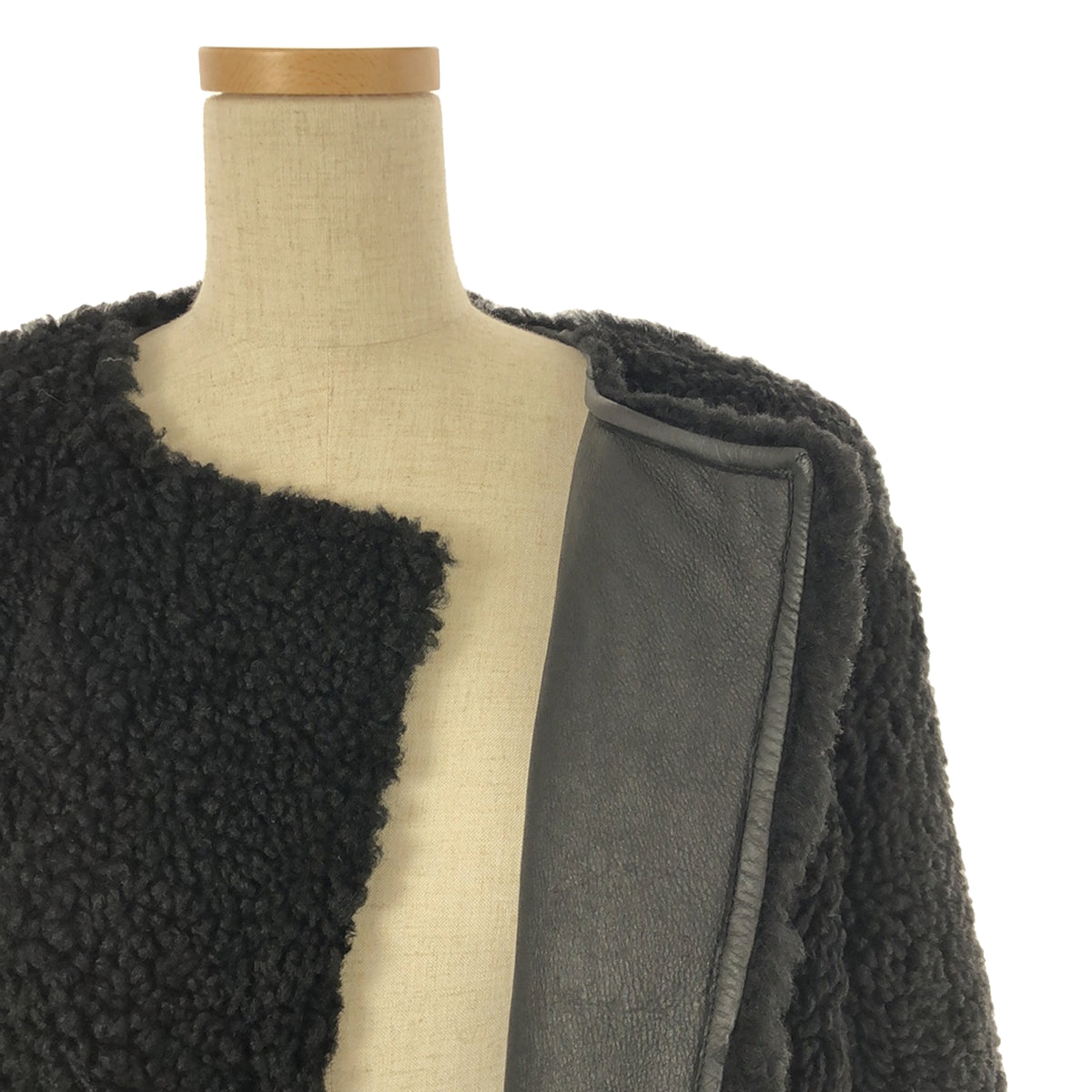 CELINE / セリーヌ | フィービー期 ムートンコート | 34 | ブブラック | レディース