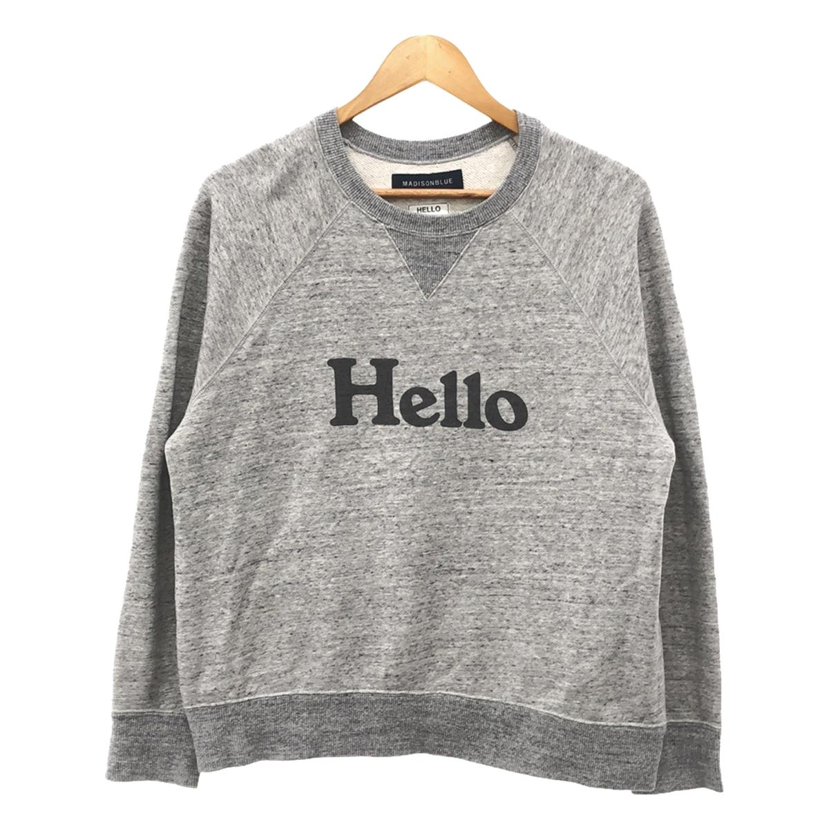 MADISON BLUE / マディソンブルー | HELLO SWEAT L/S URAKE DYED GRAY トレーナー | 01(S – KLD