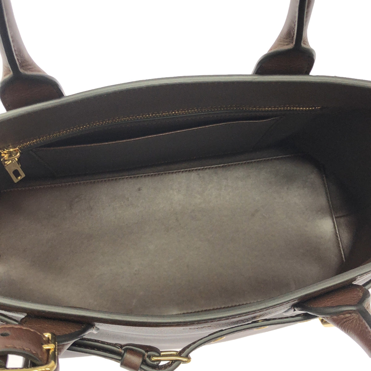 【美品】 CELINE / セリーヌ | コンティ サプルカーフスキン チェスナット バッグ | ダークブラウン | レディース