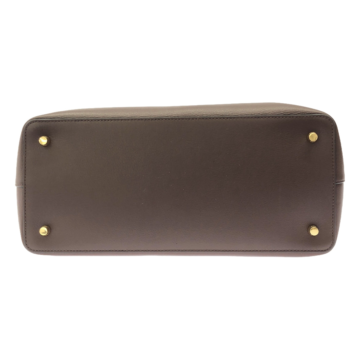 【美品】 CELINE / セリーヌ | コンティ サプルカーフスキン チェスナット バッグ | ダークブラウン | レディース