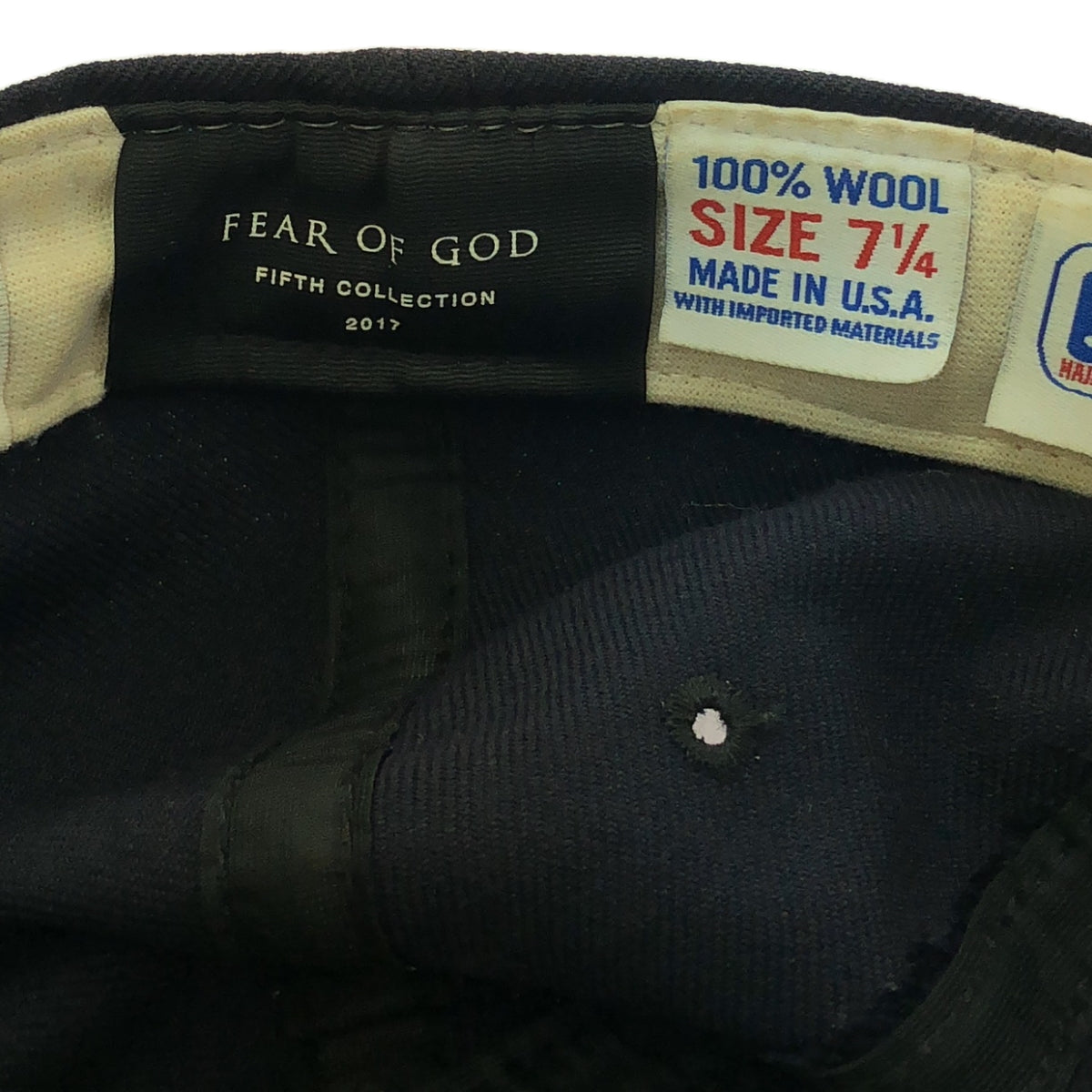 FEAR OF GOD | 2017AW | FIFTH COLLECTION NEW ERA 59FIFTY PRO MODEL CAP 5th New Era Cap | 7-1/4 | Navy | Men's