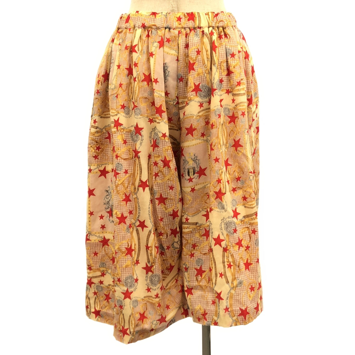 COMME des GARCONS COMME des GARCONS / 콤콤 | 2017AW | 변형 입체 총 무늬 드로스트링 웨스트 고무 스커트 / 안감 첨부