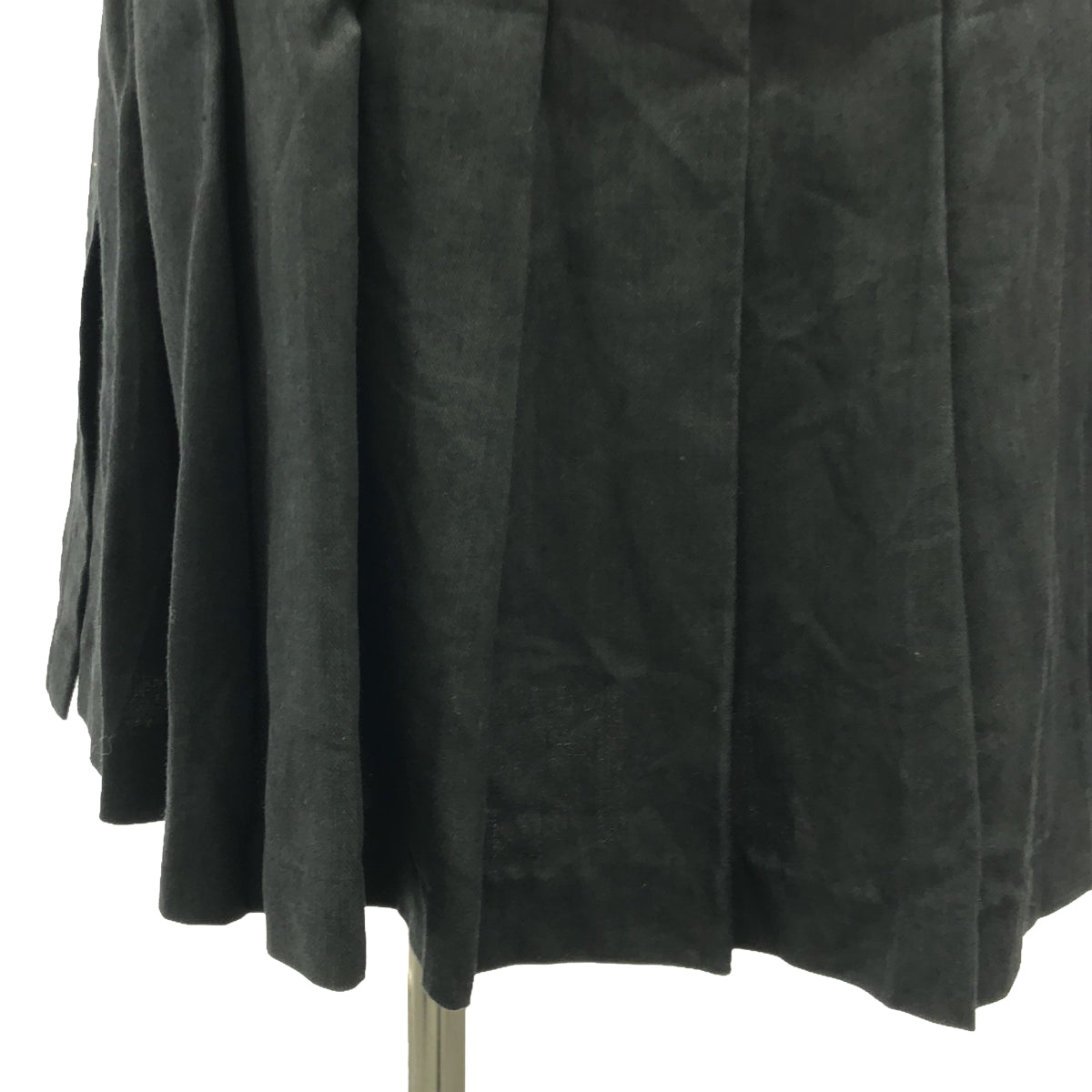 JUNYA WATANABE COMME des GARCONS / 준야와타나베 | 2010SS | 울 플리츠 랩 스커트 | S | 블랙 | 여성