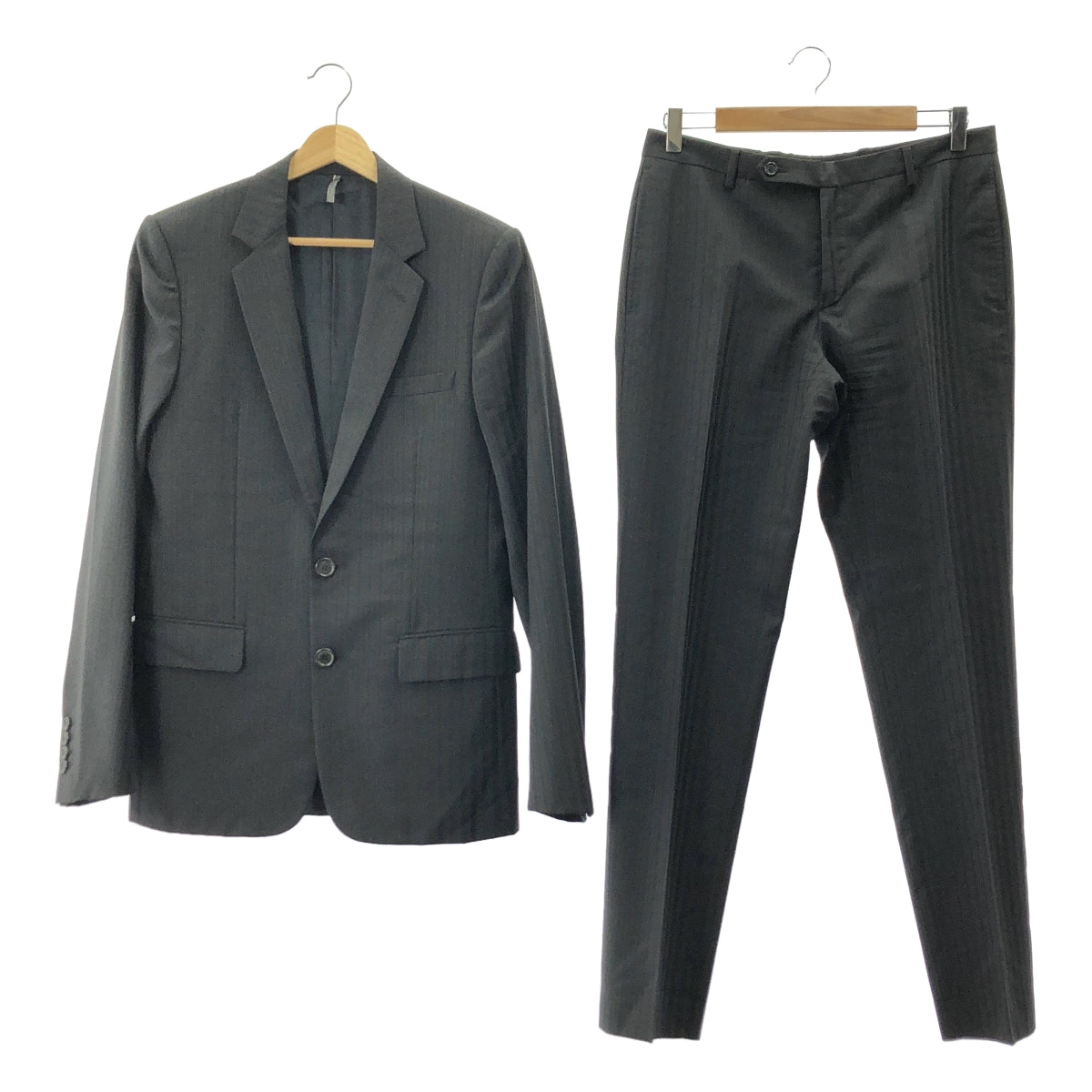スーツ DIOR HOMME STRIPE JKT Dior Homme AW02 by Hedi Slimane Double Breasted Chalk Stripe