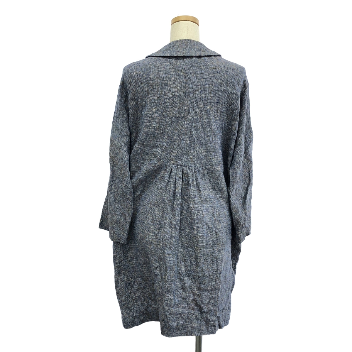 mina perhonen / mina perhonen | 2012ss | shimmer / linen round collar coat | 38 | women's