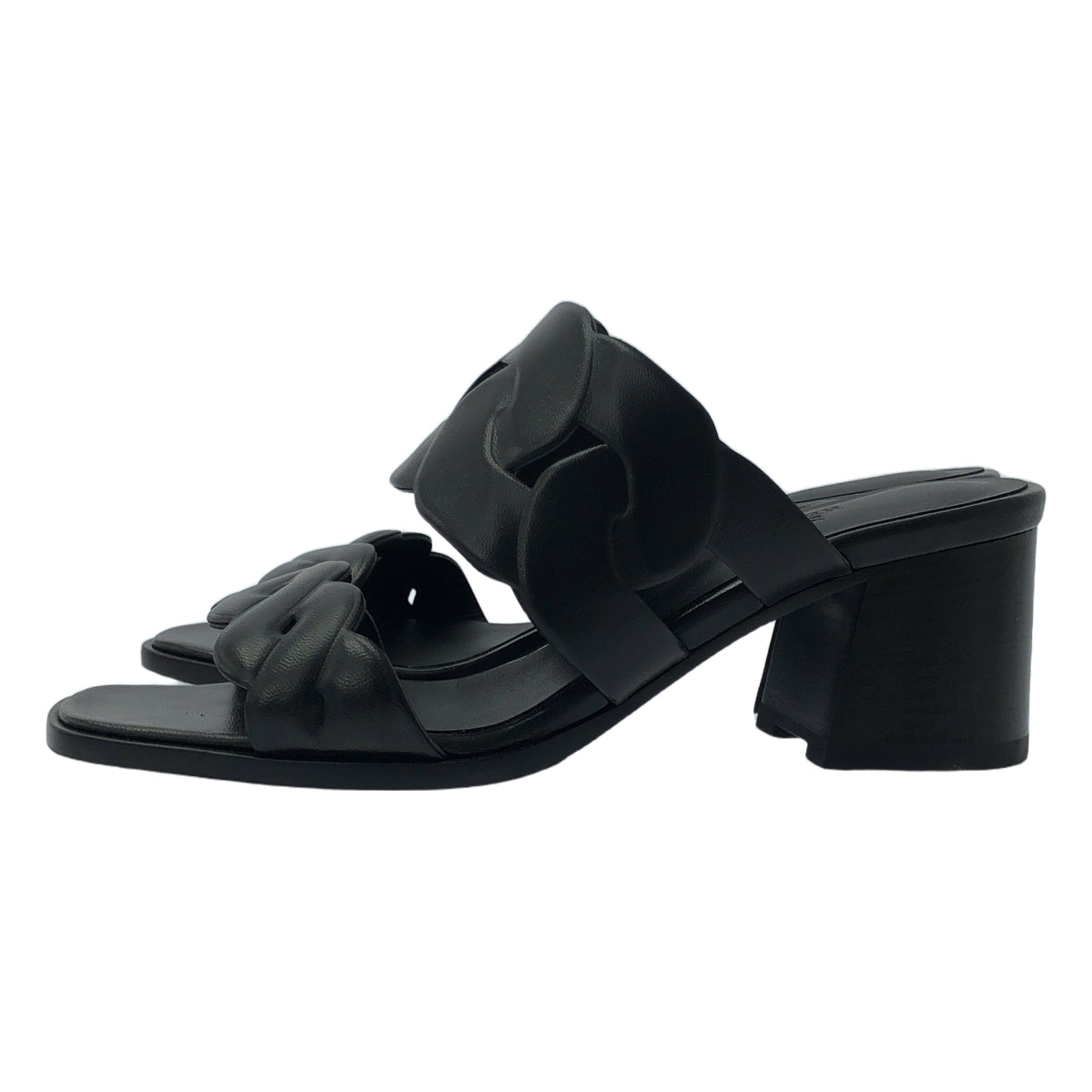 愛馬仕/愛馬仕| Gaby 60 / Chaine Gourmet Torsade 鞋跟涼鞋 | SHOPBOP 37 1/2 |女性的