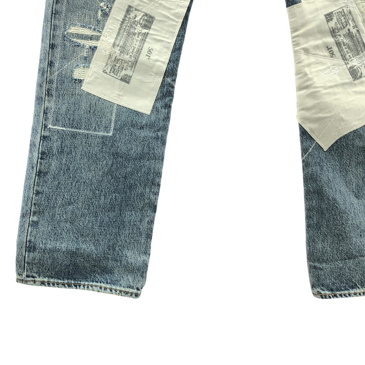 Levi's | 2025SS | 501 LEVI'S ORIGINAL EMP Distressed Patchwork Denim Pants | W38 L32 | Men's