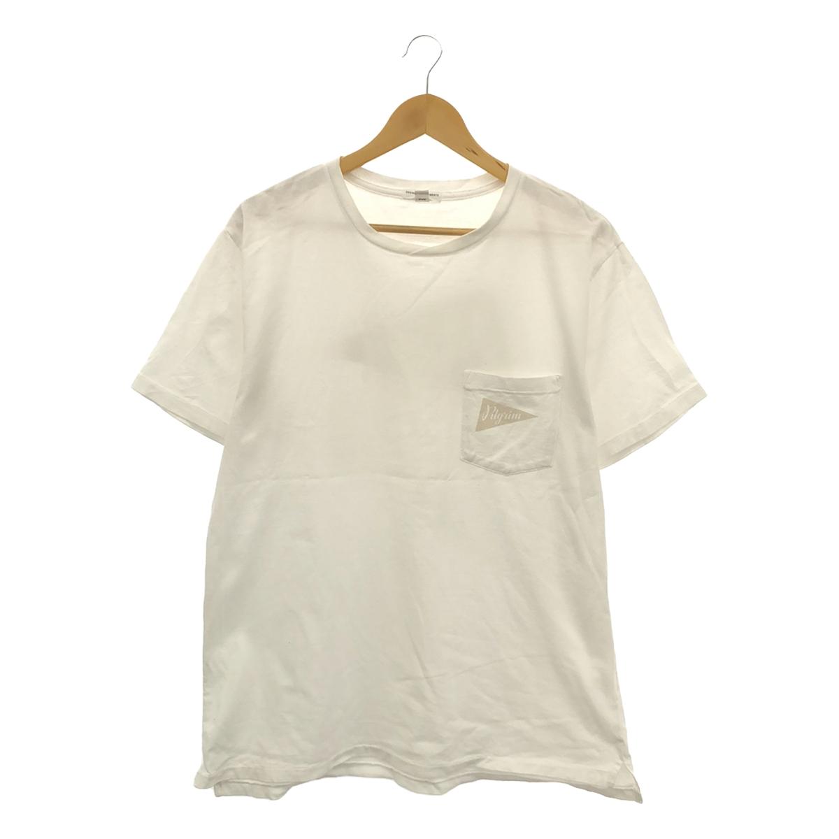 Engineered Garments / エンジニアドガーメンツ | × Pilgrim ピルグリムコラボ ロゴプリント ポケットTシャツ – KLD