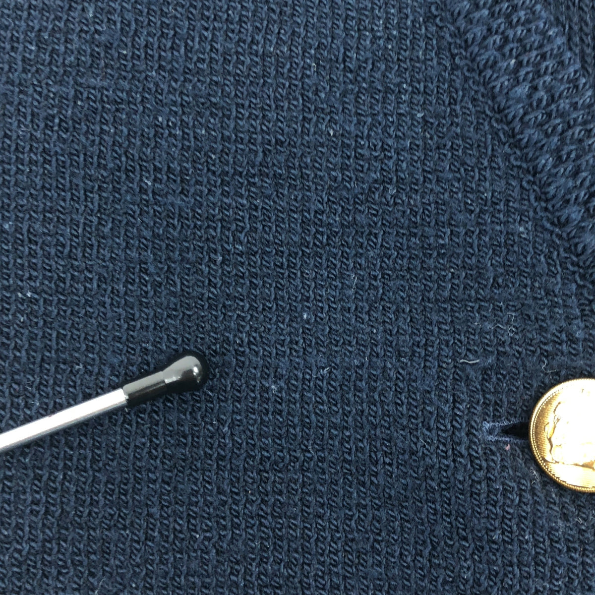 CELINE / 셀린느 | CROPPED VEST IN WOOL 크롭드 베스트 질레 | M | 네이비 | 여성