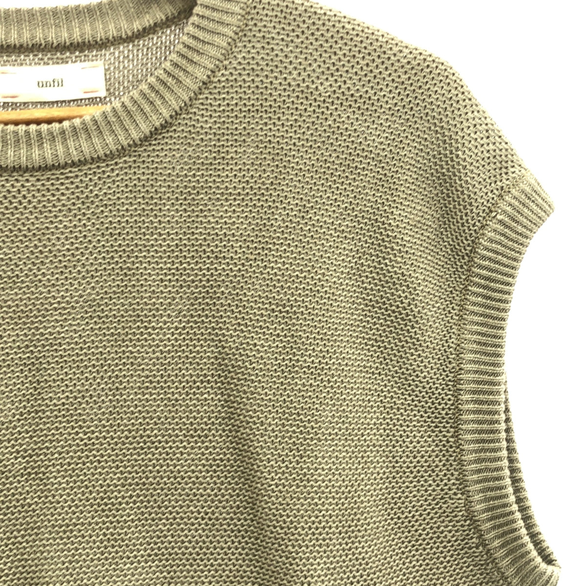 unfil / Unfil | 2019SS | French linen honeycomb-knit vest | 4 | Men's