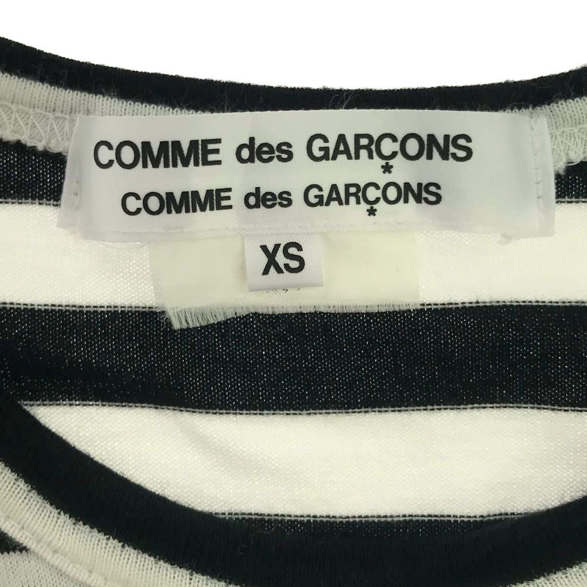 【미품】 COMME des GARCONS COMME des GARCONS / 콤콤 | 2019SS | 와이드 포켓 테두리 컷소우 | XS | 블랙/화이트 | 여성