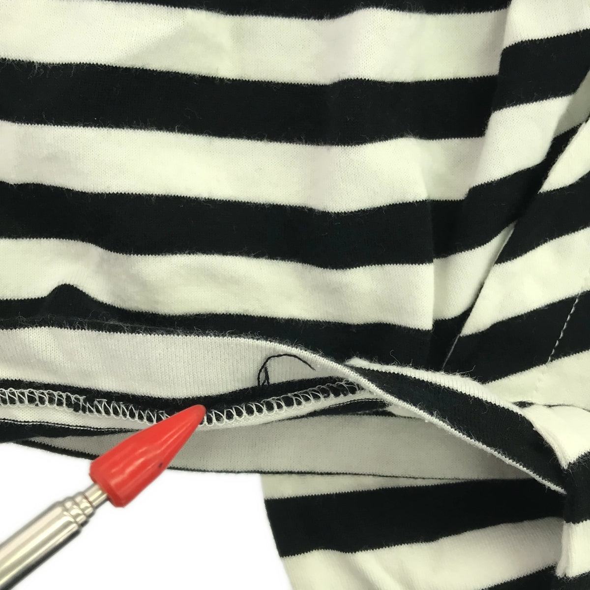 【미품】 COMME des GARCONS COMME des GARCONS / 콤콤 | 2019SS | 와이드 포켓 테두리 컷소우 | XS | 블랙/화이트 | 여성