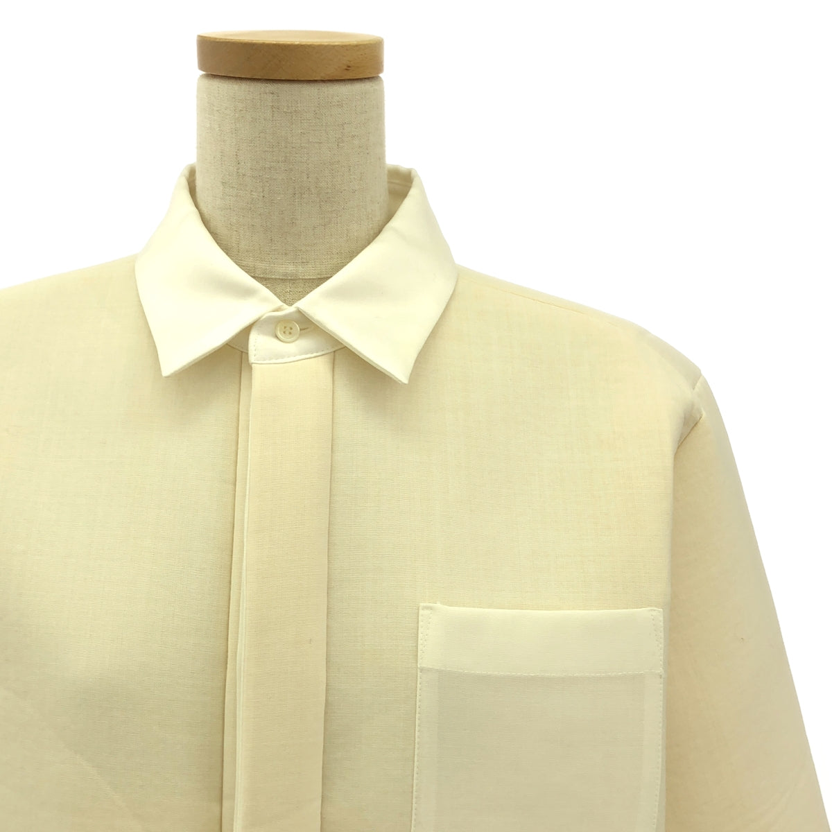 【美品】  sacai / サカイ | 2023AW | Suiting Bonding Dress  / ボンディング プリーツ ドレス ワンピース | 2 | エクリュ | レディース