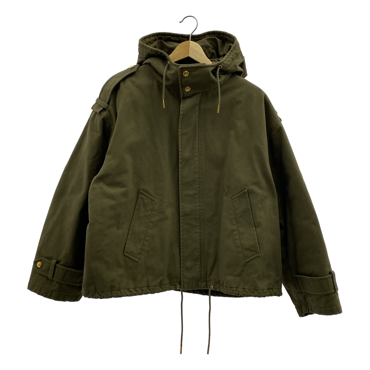 CELINE / セリーヌ | by Hedi Slimane エディ期 / コットン×ポリエステル 中綿ジャケット | 34 | カーキ | レディース