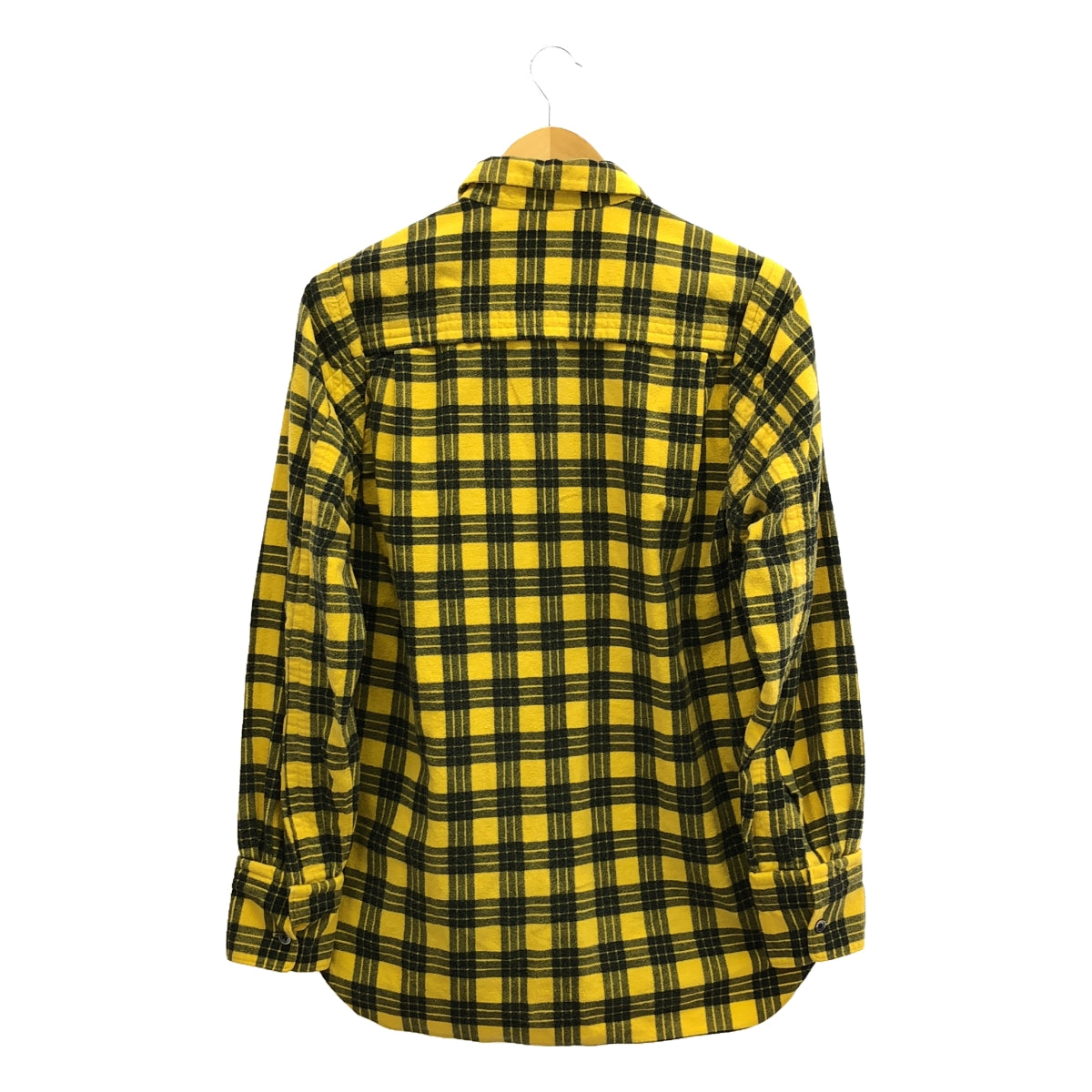 COMME des GARCONS HOMME PLUS | 90s~ / AD1998 | Cotton flannel check inside-out fly front shirt | Yellow/Black | Men's
