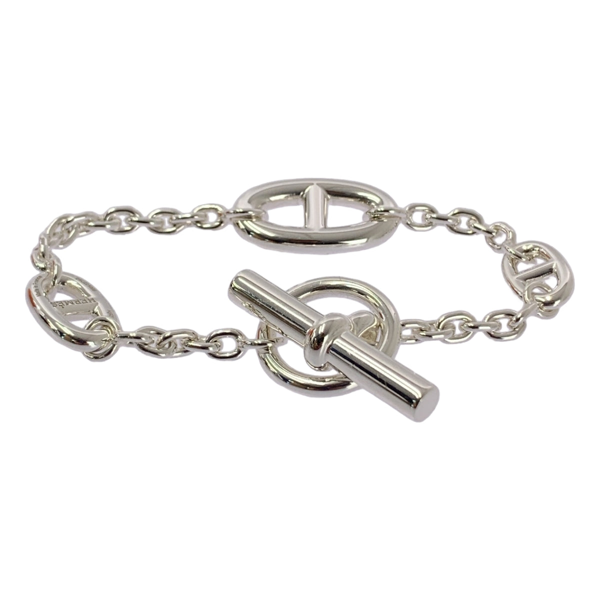【미품】 HERMES / 헤르메스 | Farandole Bracelet Farandale ST SV925 앵커 체인 팔찌 | 실버 |