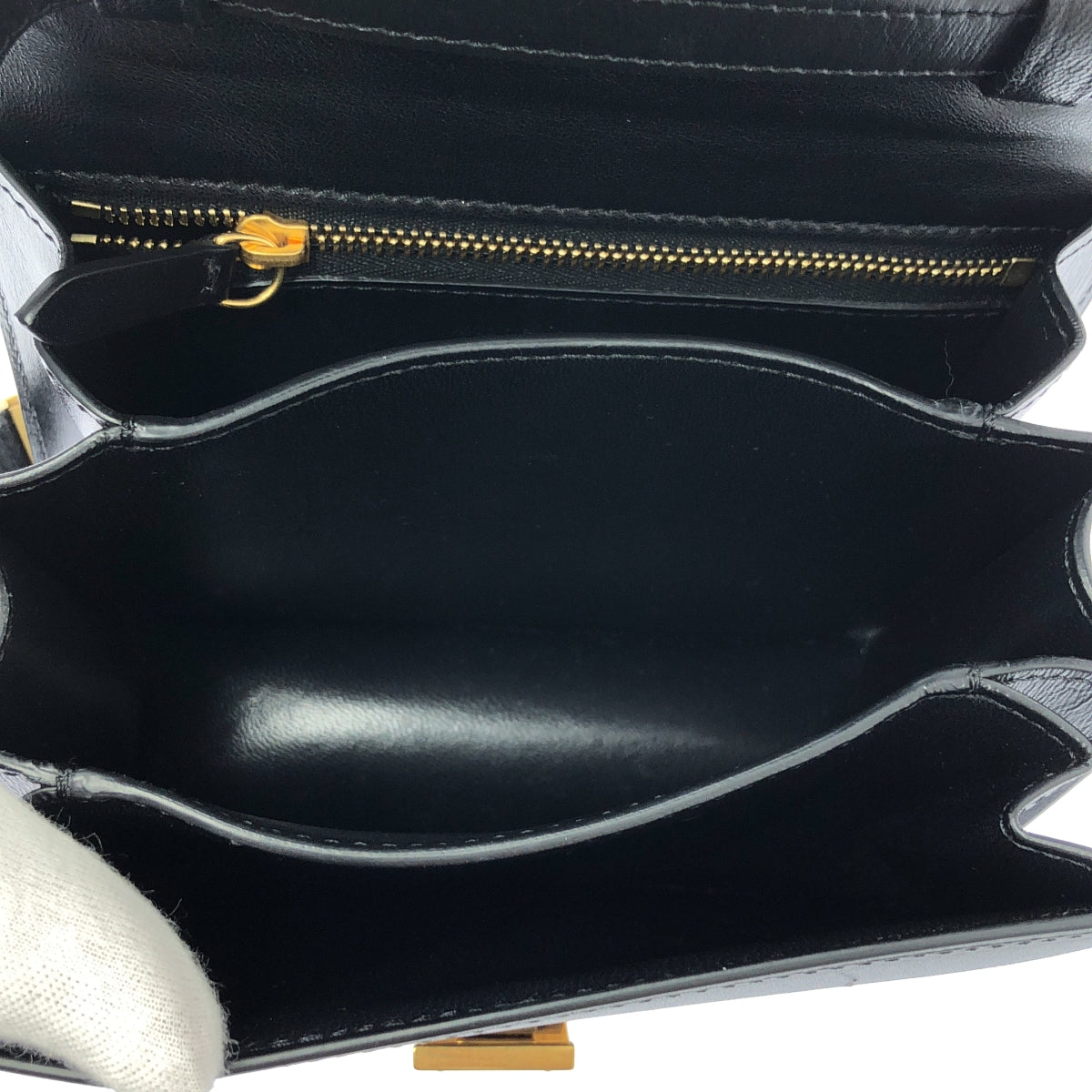 【美品】  CELINE / セリーヌ | by Phoebe Philo フィービー / CLASSIC BOX クラシックボックス / スモール ショルダーバッグ | ブラック | レディース
