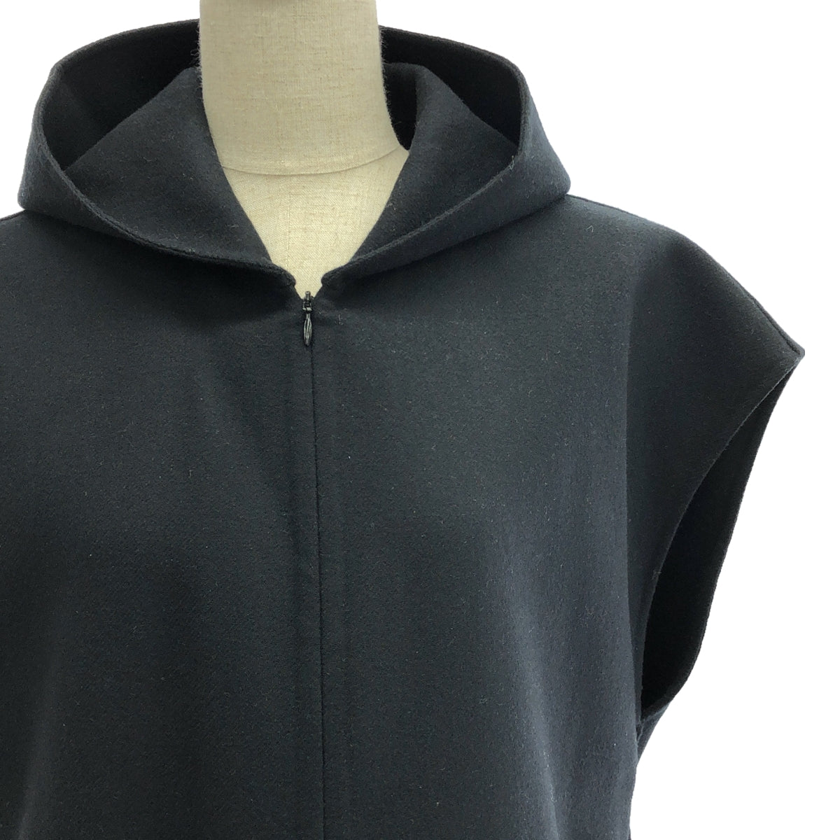 ADORE / アドーア | ライトリバーフーディーワンピース | 38 | ブラック | レディース