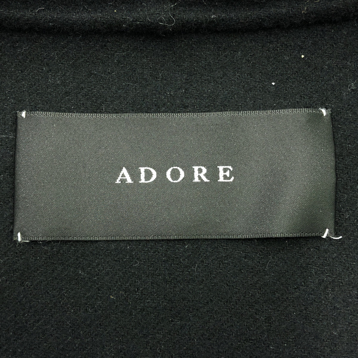 ADORE / アドーア | ライトリバーフーディーワンピース | 38 | ブラック | レディース