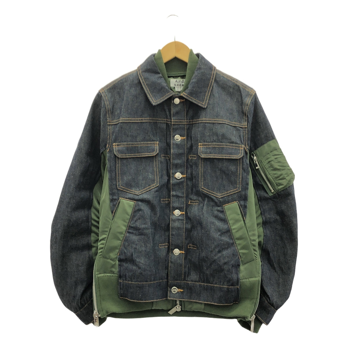 sacai / サカイ | × A.P.C EIMI Denim Jacket MA-1 デニムジャケット | XS | メンズ