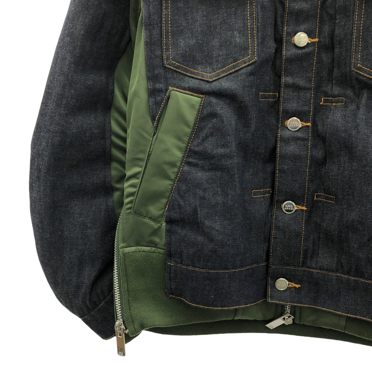 sacai / サカイ | × A.P.C EIMI Denim Jacket MA-1 デニムジャケット | XS | メンズ