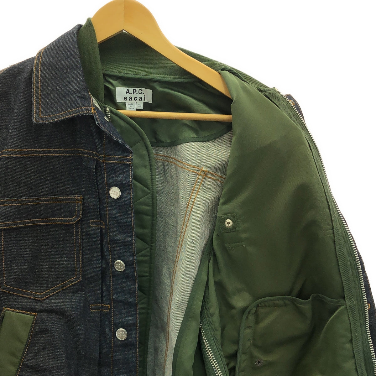 sacai / サカイ | × A.P.C EIMI Denim Jacket MA-1 デニムジャケット | XS | メンズ