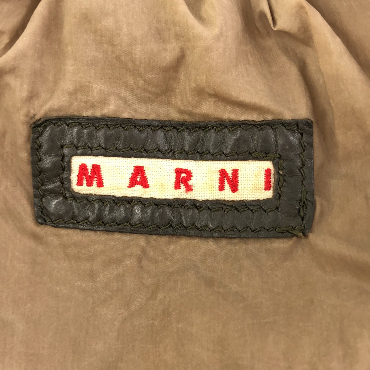 MARNI / 마르니 | 개더 가죽 원 숄더백 | 카키/블랙/브라운 | 여성