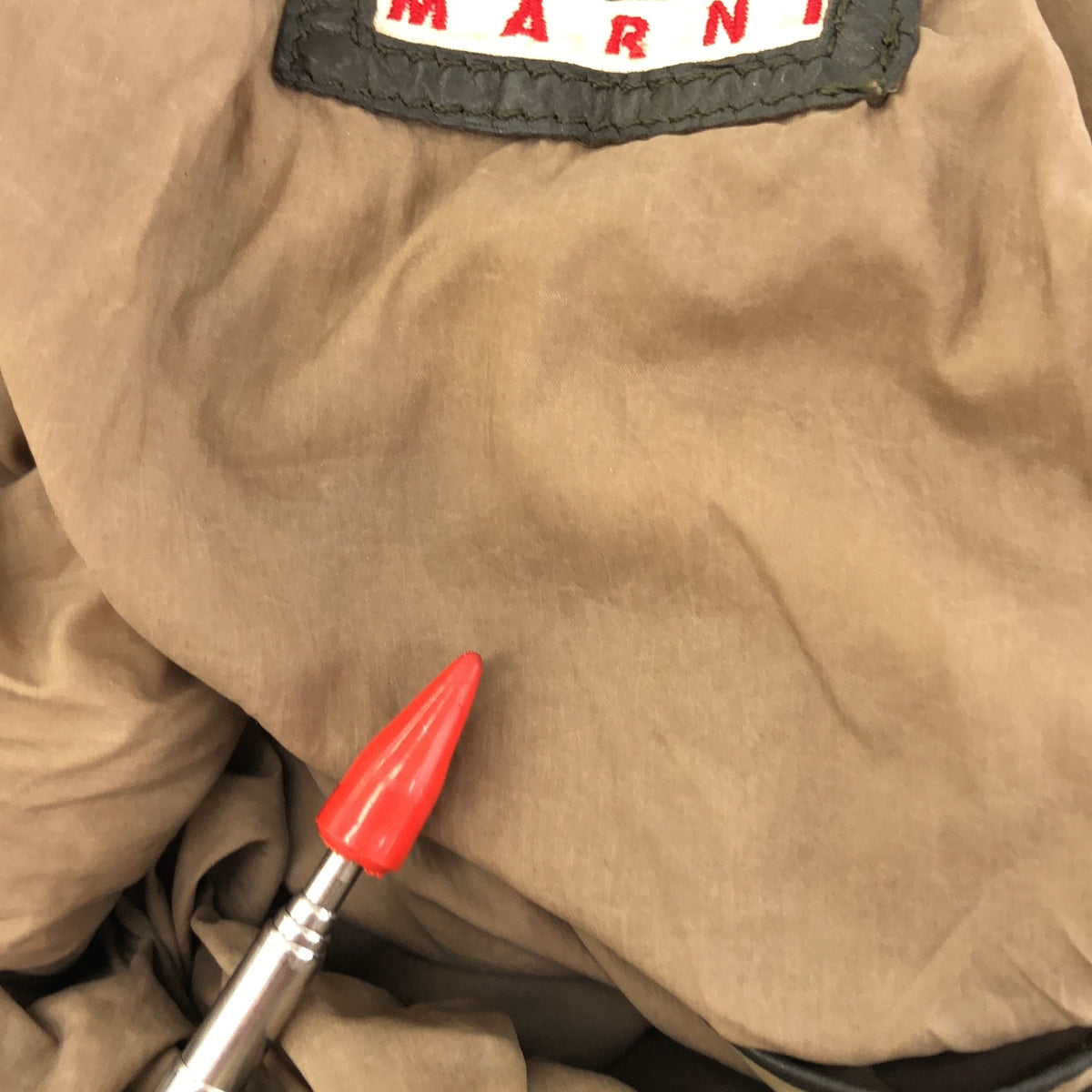 MARNI / 마르니 | 개더 가죽 원 숄더백 | 카키/블랙/브라운 | 여성
