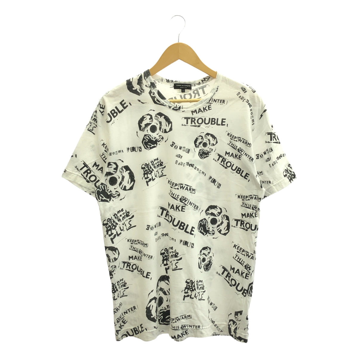 COMME des GARCONS HOMME PLUS | 2008AW | ×Jamie Reid Jamie Reid all-over print T-shirt | L | Men's