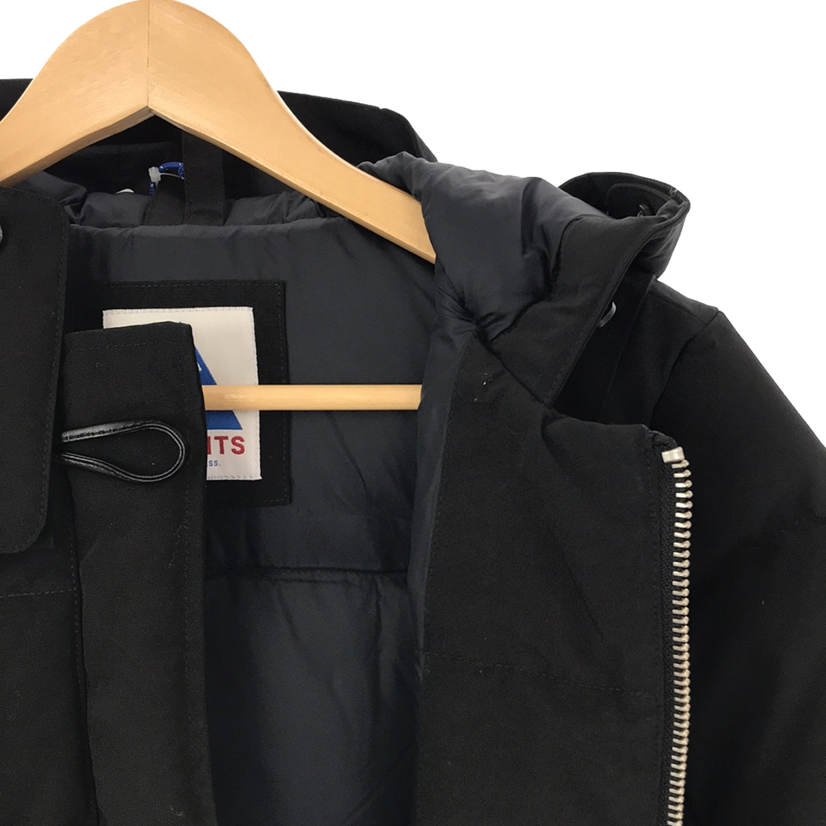 【新品】 Cape Heights / ケープハイツ | DALMENY JACKET / チンストラップ付き ダウンジャケット フーディ | S | Black | レディース