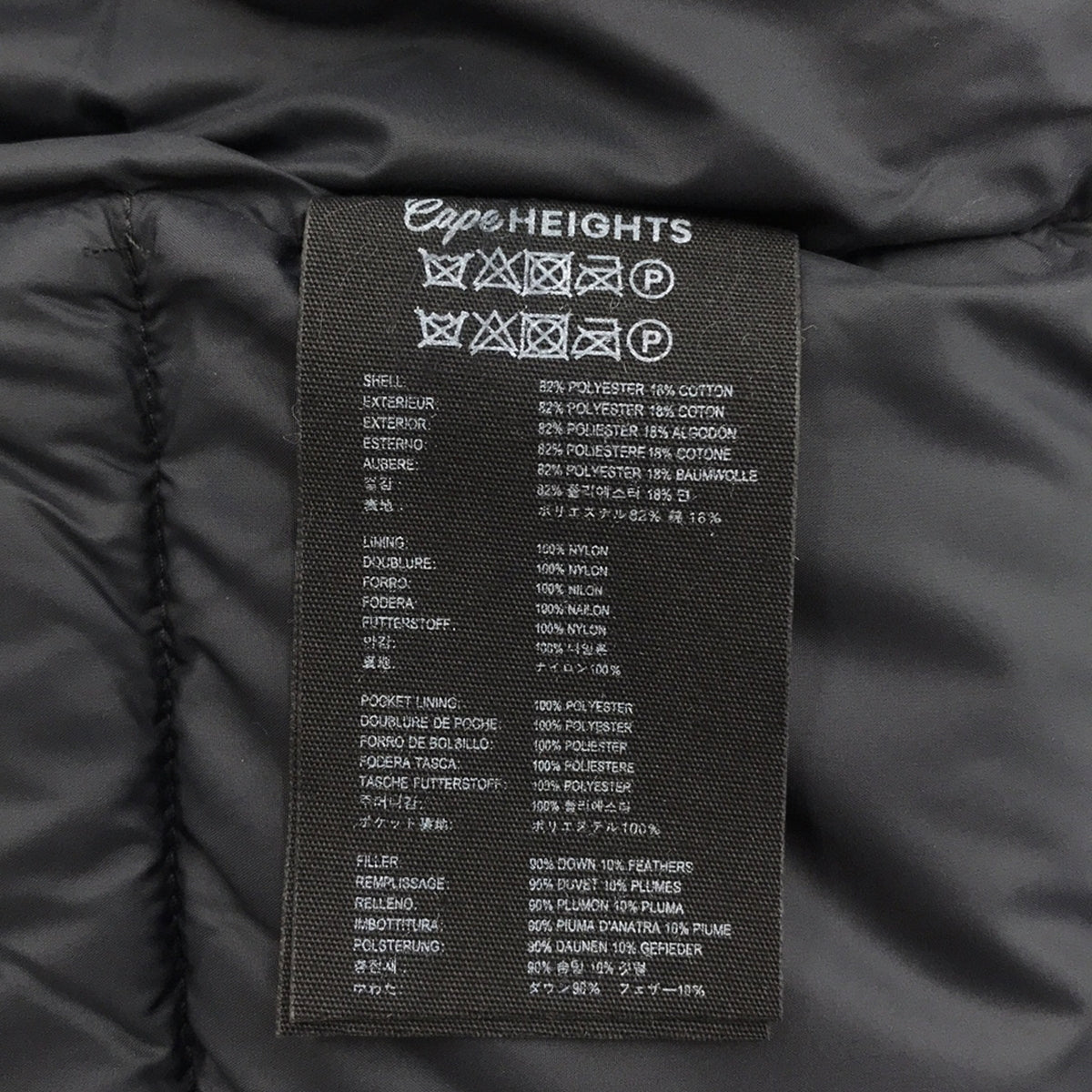 【新品】 Cape Heights / ケープハイツ | DALMENY JACKET / チンストラップ付き ダウンジャケット フーディ | S | Black | レディース