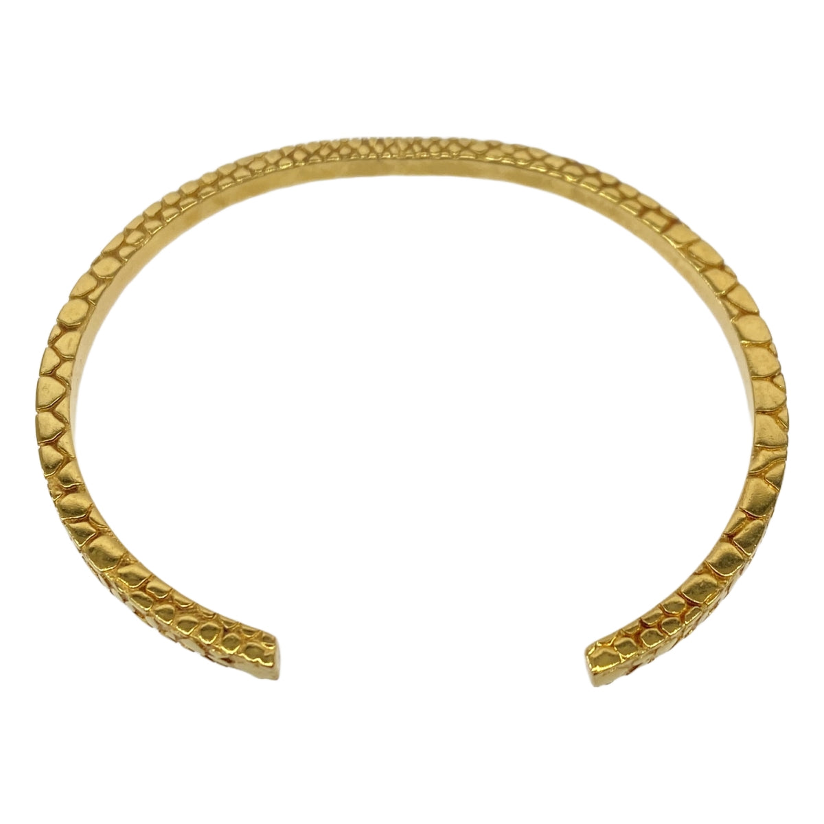 CELINE / セリーヌ | クロコエンボス バングル | ゴールド | レディース