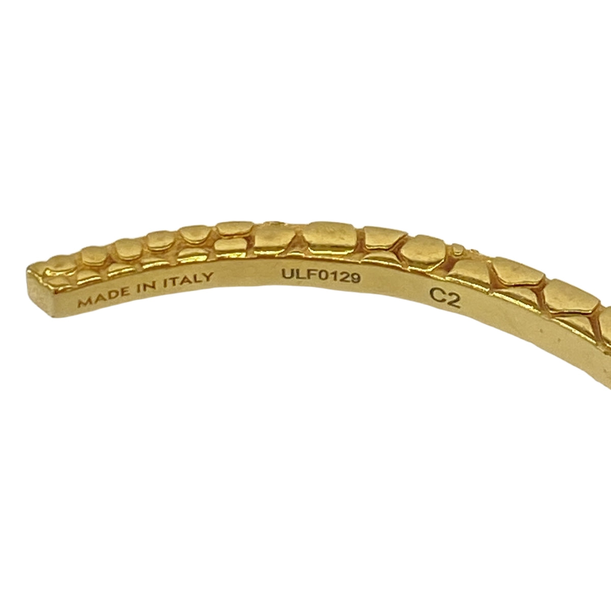 CELINE | Crocodile embossed bangle |