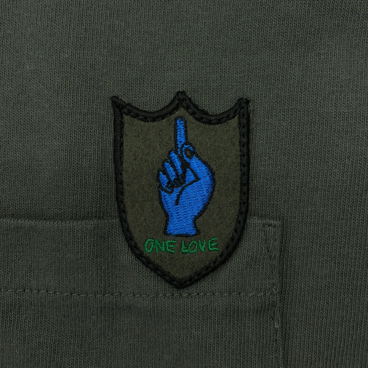 sacai / 사카이 | 2024AW | ×MARK GONZALES / Gonz Patch L/S T-Shirt 곤즈패치 긴소매 T셔츠 | 2 | 올리브 | 맨즈