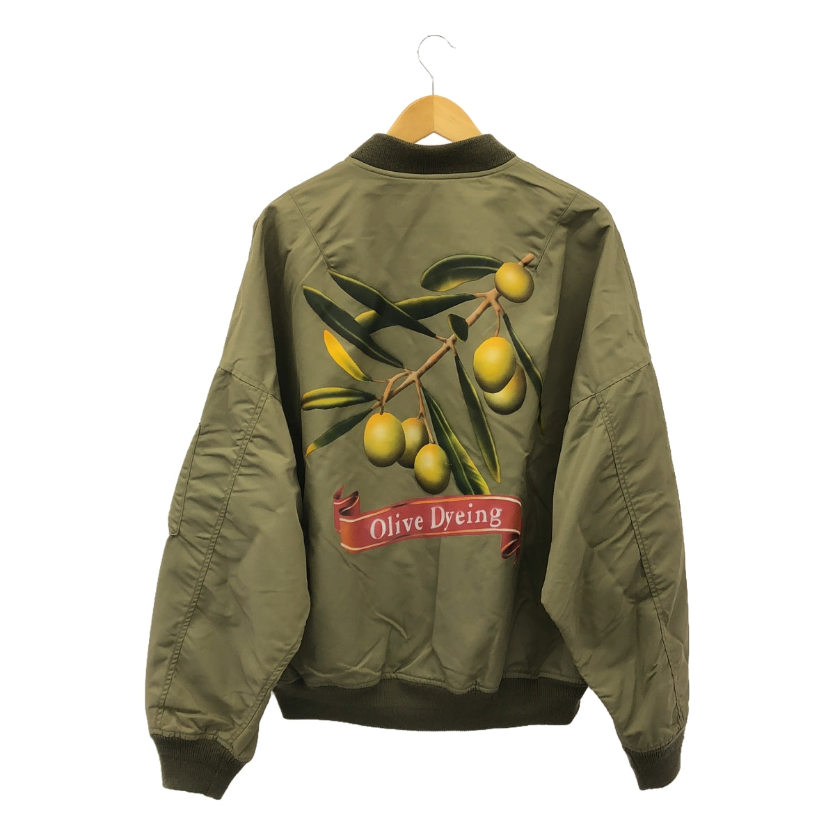 【美品】 doublet / ダブレット | 2022SS | VEGETABLE DYED MA-1 ベジタブルダイ ジャケット | 46 | カーキ | メンズ