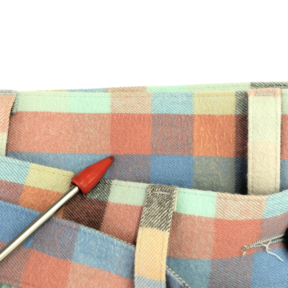 sacai / Sacai | Patchwork Plaid Skirt Checked Different Material Skirt | 1 | Women's