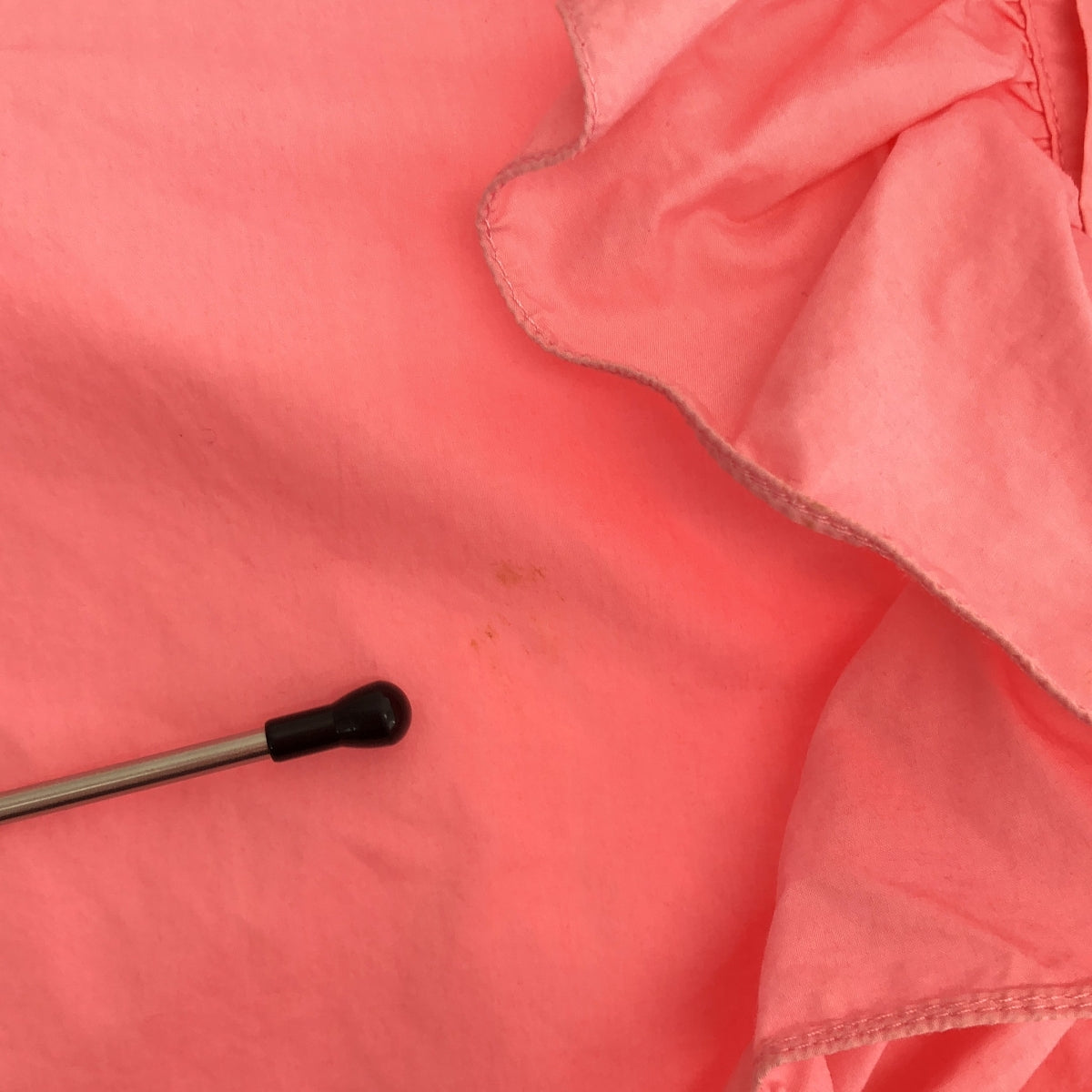 Plan C / 플랜시 | 코튼 프릴 풀오버 롱 셔츠 원피스 | 36 | 핑크 | 여성