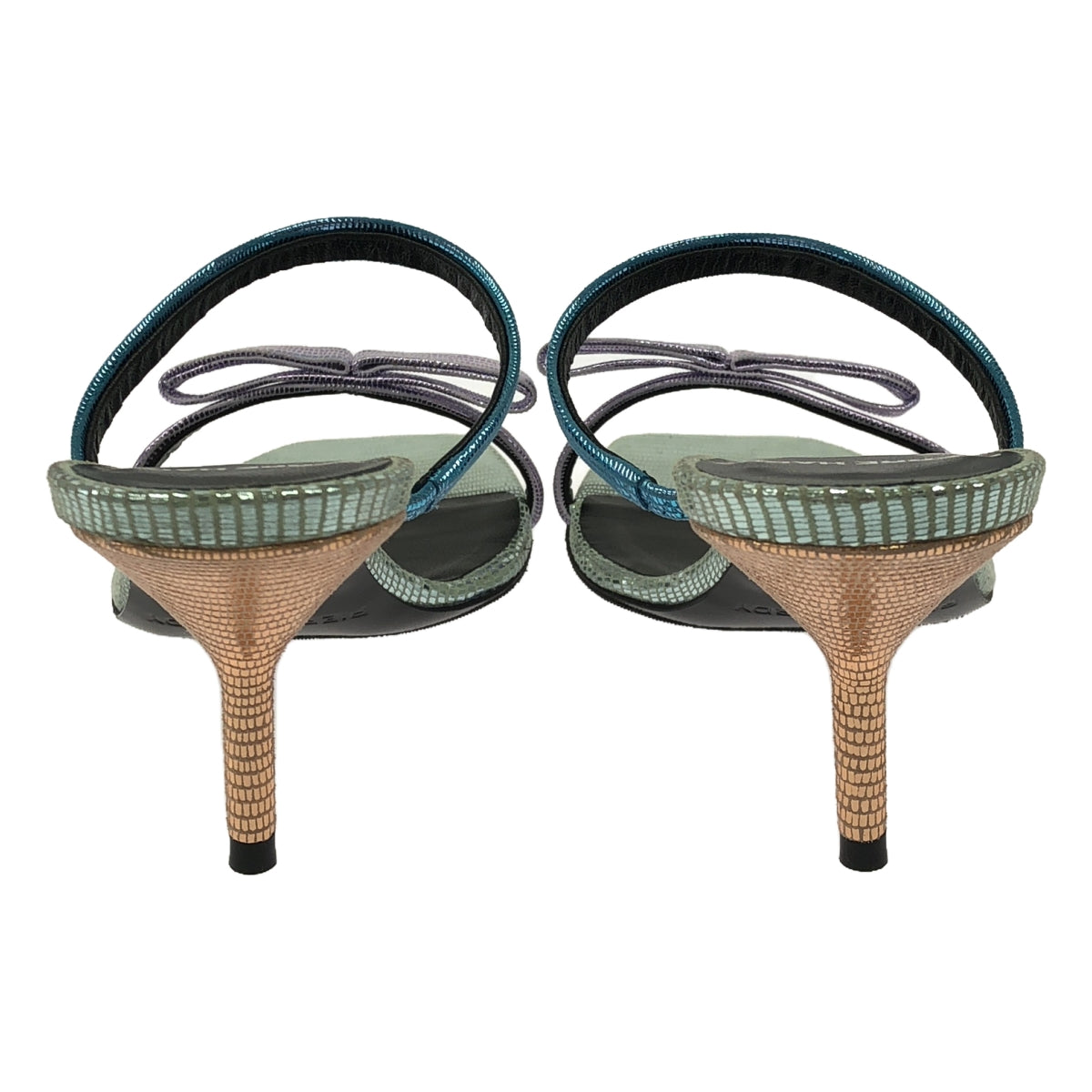 PIERRE HARDY | Metallic Ribbon Stripe Sandals | 36.5 | Multicolor | Women's