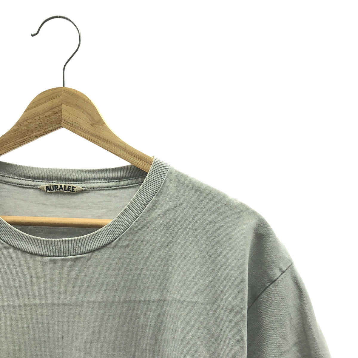 AURALEE | 2020SS | LUSTER PLAITING TEE | 尺寸 5 | 淺藍色 | 男款