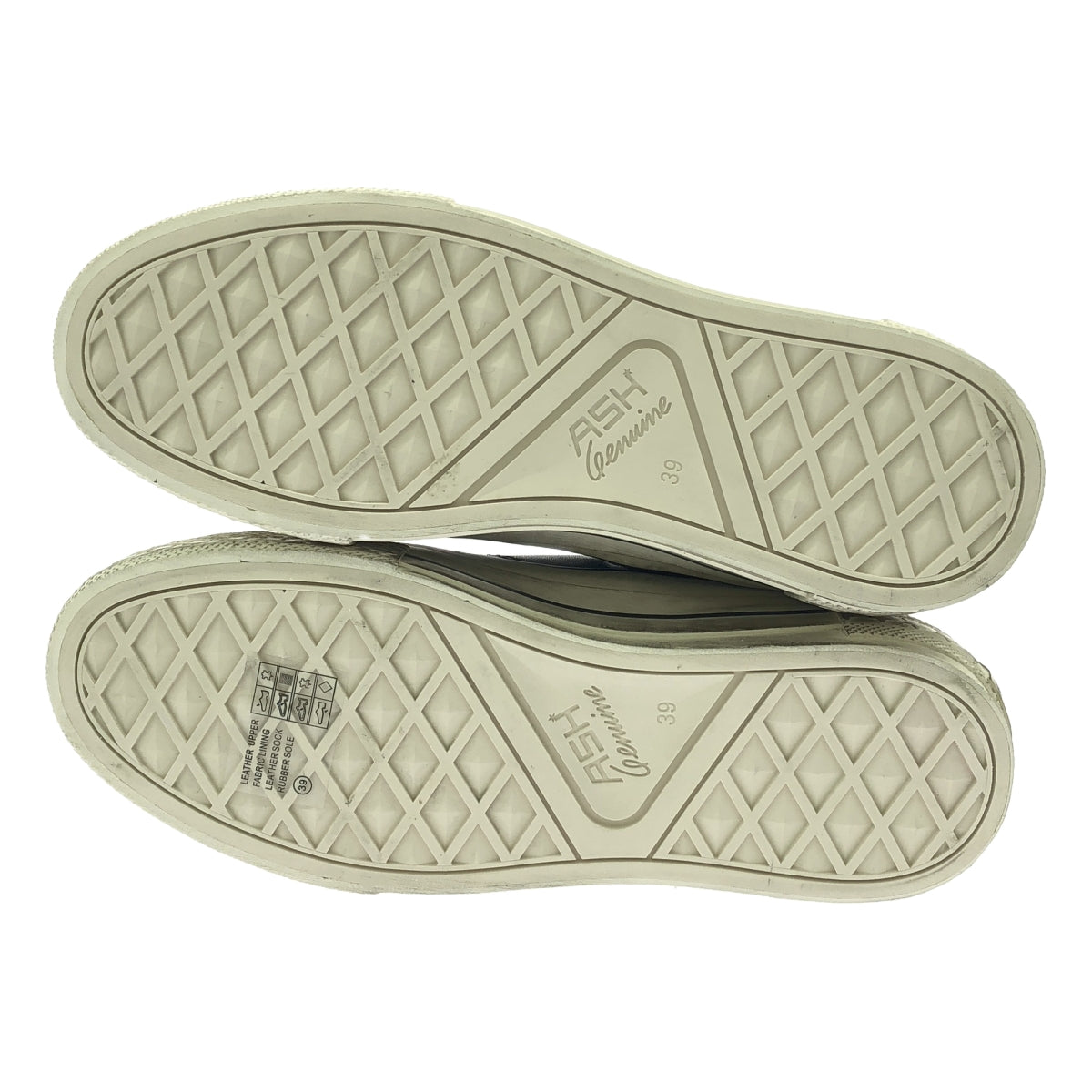 【新品】  JUNYA WATANABE / ジュンヤワタナベ | ×ASH / ステアスムース ユーズド加工 スニーカー | 25cm | ブラック | レディース