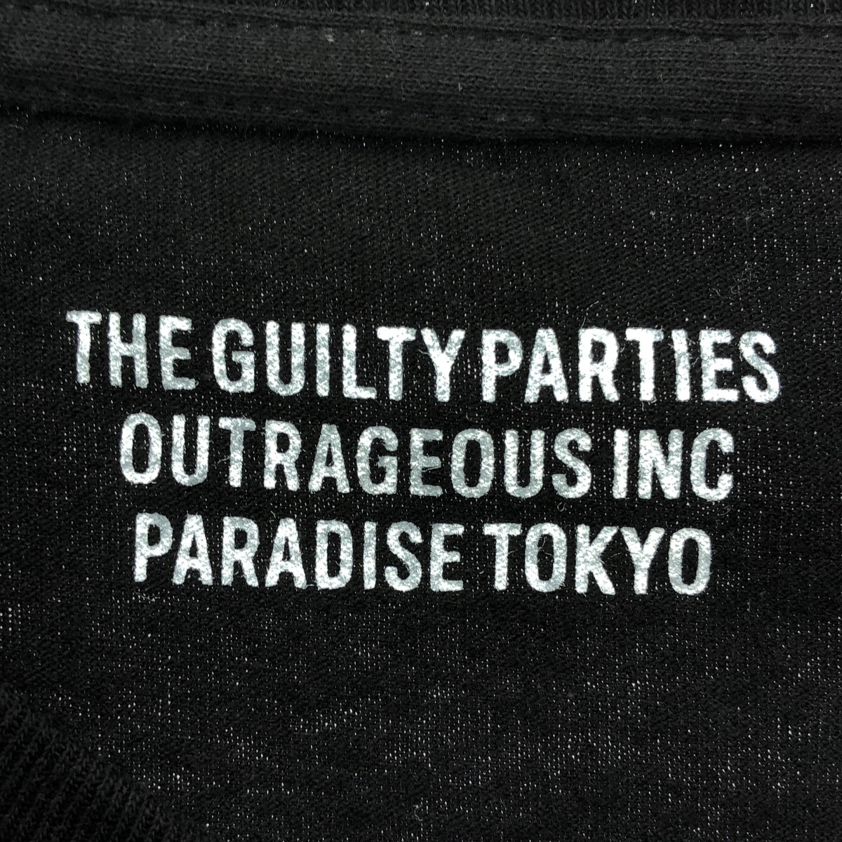 WACKO MARIA / ワコマリア | コットン 刺しゅう Tシャツ | XL | ブラック | メンズ