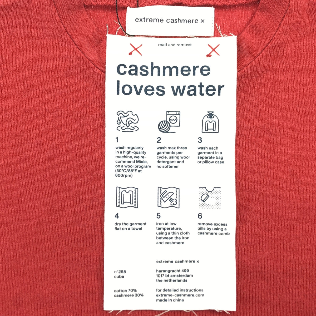 extreme cashmere / エクストリームカシミヤ | コットン カシミヤ クルーネック Tシャツ カットソー |