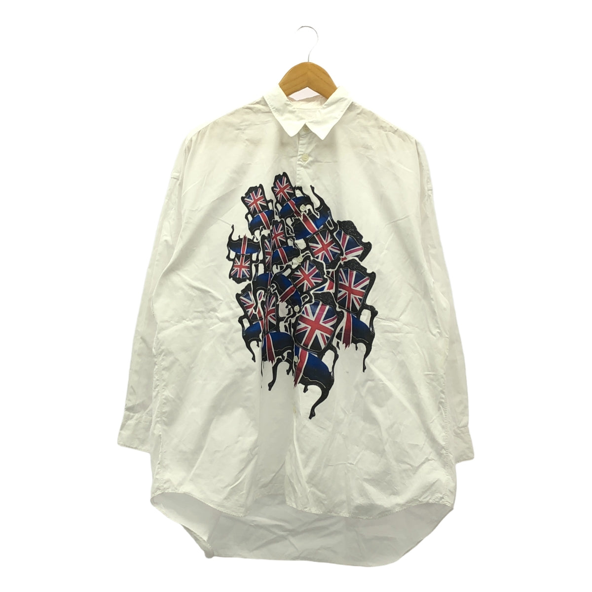 JUNYA WATANABE COMME des GARCONS / Junya Watanabe | 2017AW | Union Jack Shirt / Printed over long shirt blouse | XS | Women's