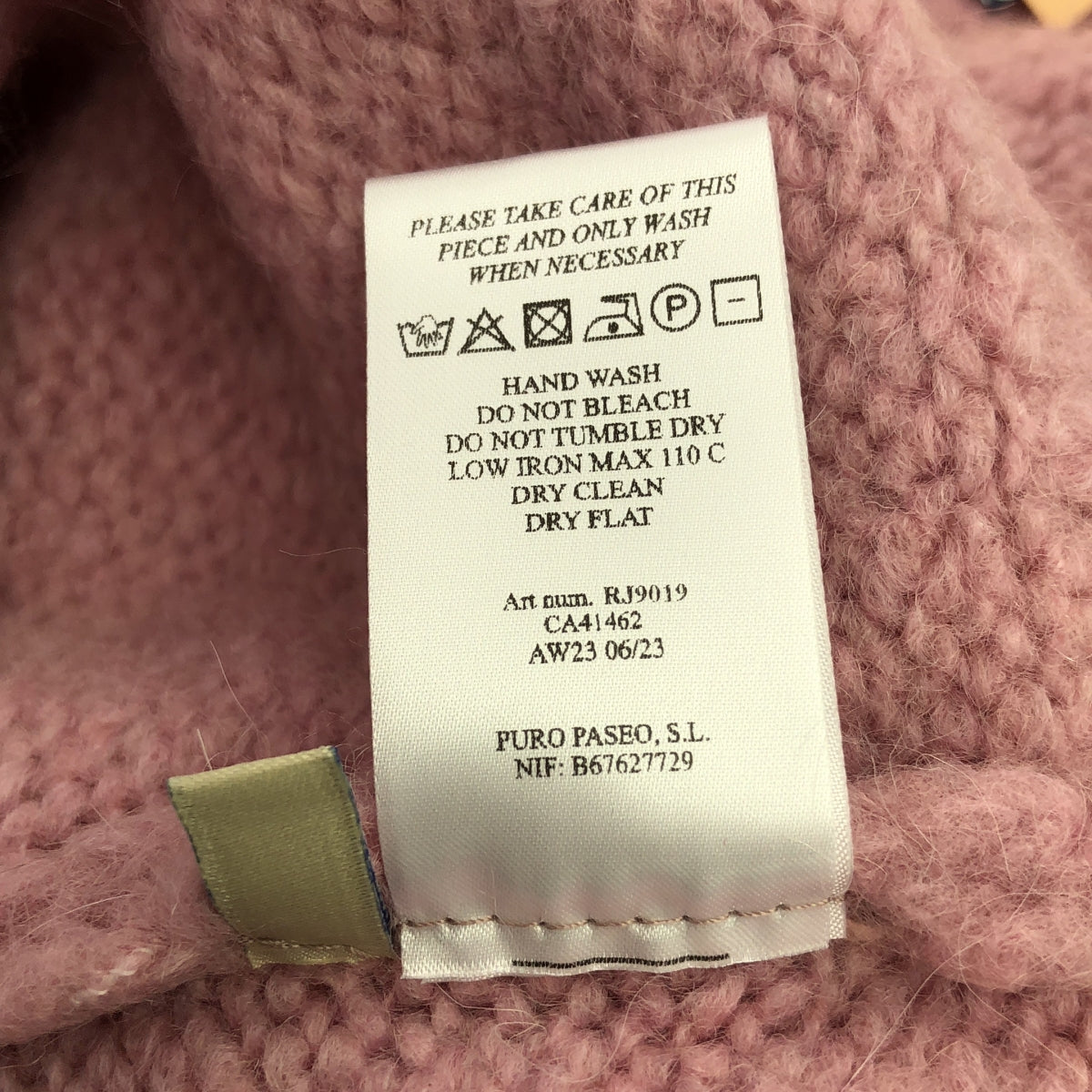 【美品】 Paloma Wool / パロマウール | 2023AW | BABY V-NECK SWEATER Vネック ニット セーター | S | ピンク | レディース