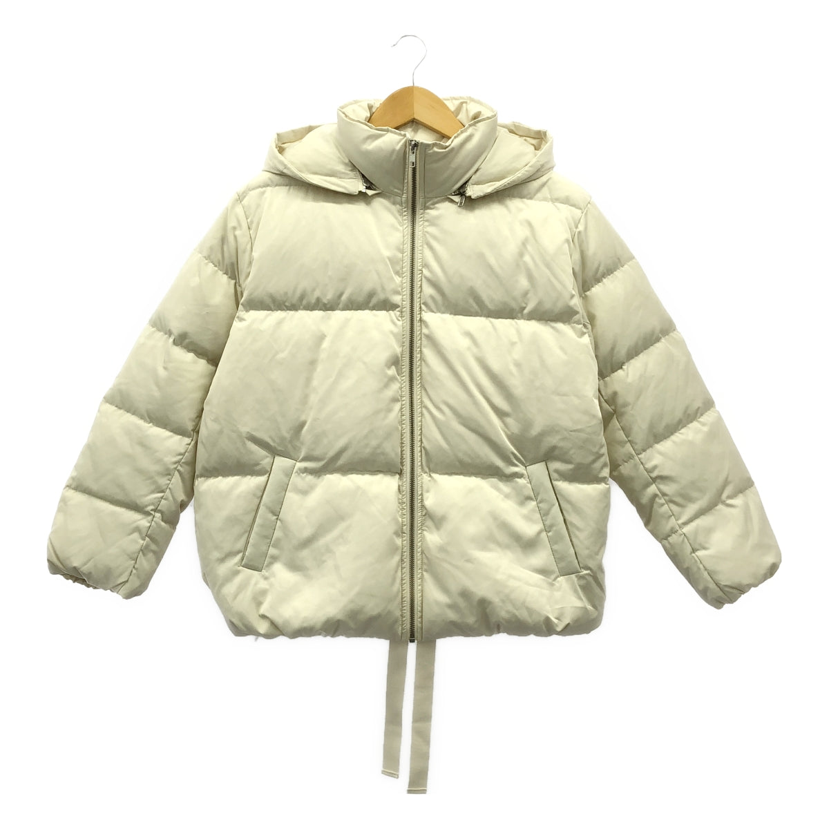 Mila Owen | Short down jacket with ribbon hem | 1 | Women's