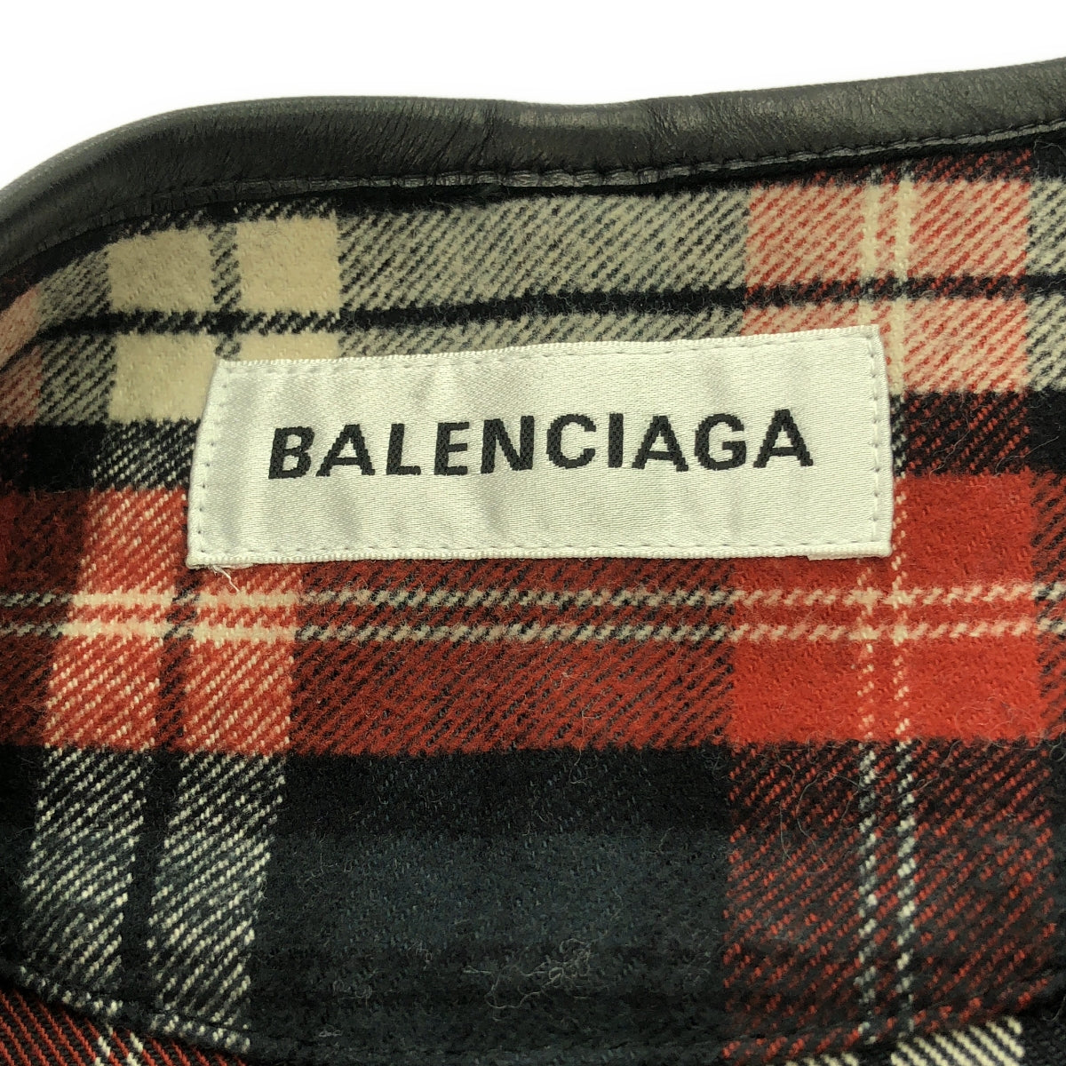 BALENCIAGA / バレンシアガ | 2018 | キルティング切替え チェック ガウンコート | 34 | レディース